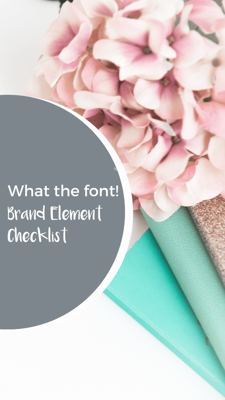 Brand Elements Checklist - Portrait